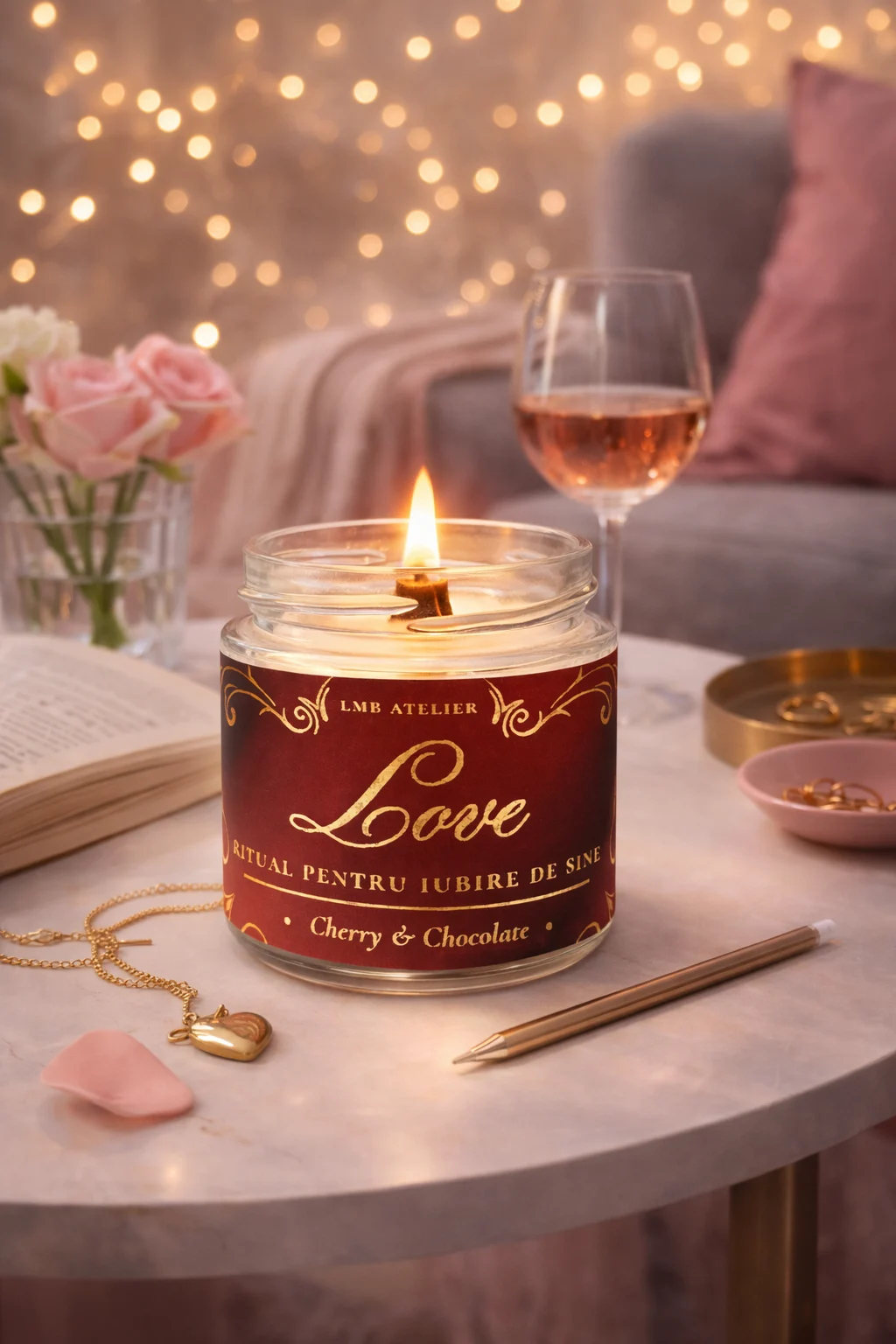 Lumanare LOVE - Ritual de iubire de sine
