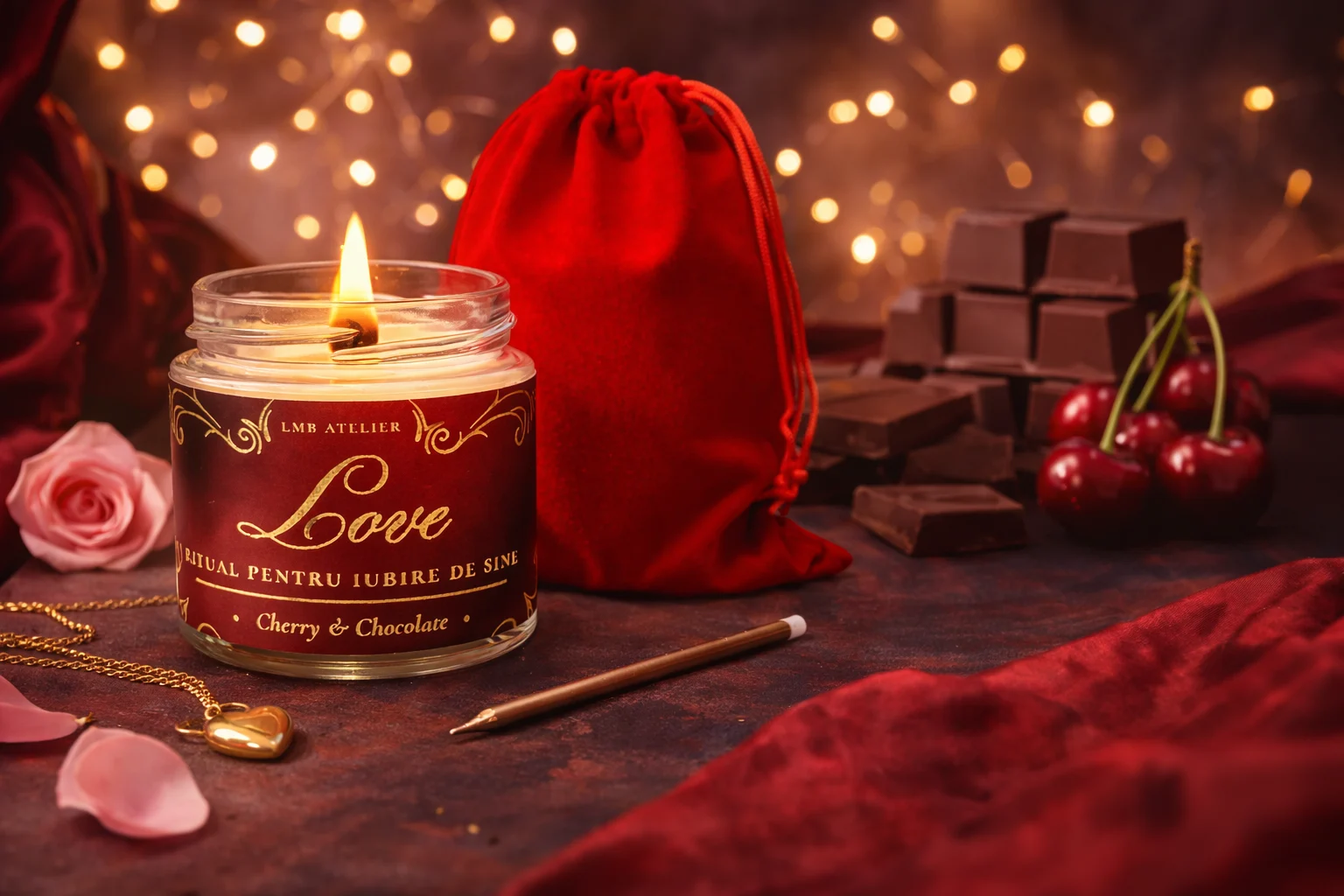 Lumanare LOVE - Ritual de iubire de sine