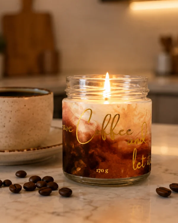 Cadou coffee lover lumanare parfumata cafea