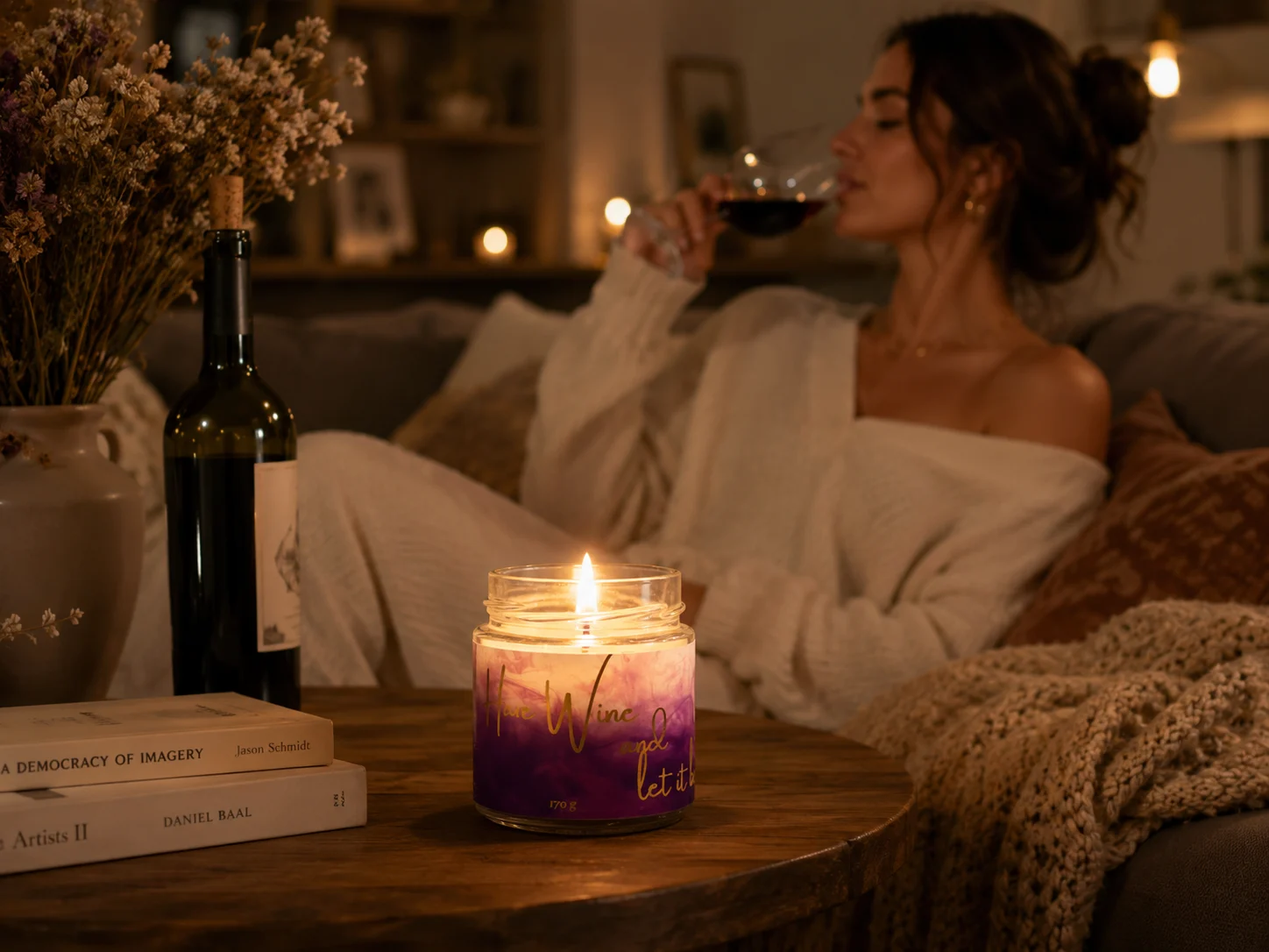 Lumanare parfumata Have wine and let it be