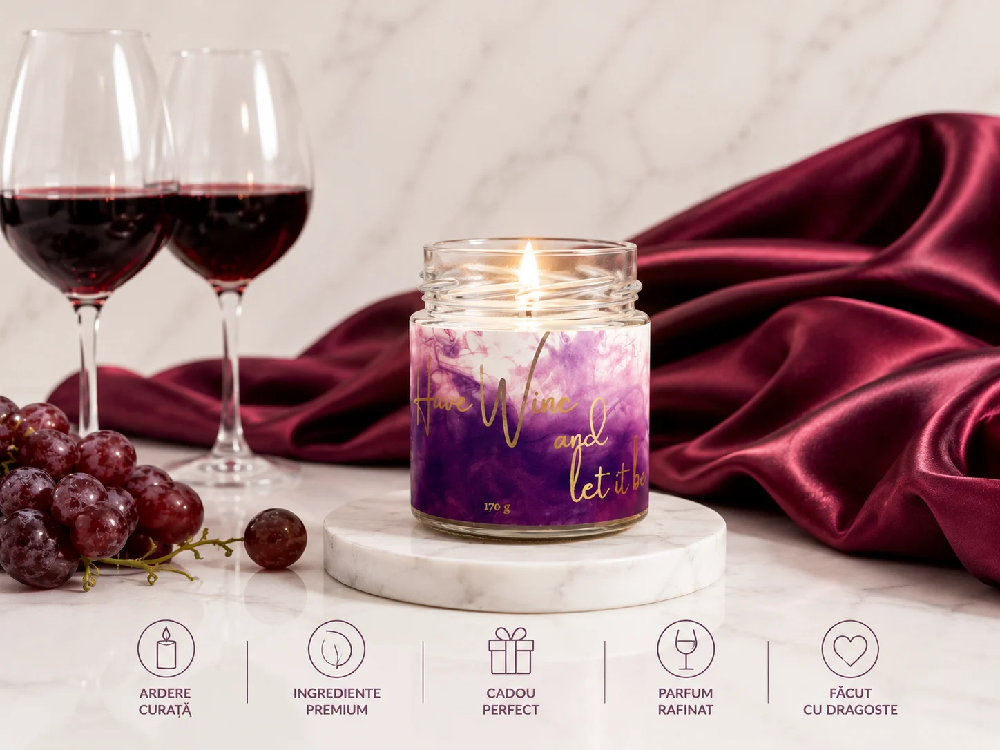 Lumanare parfumata Have wine and let it be