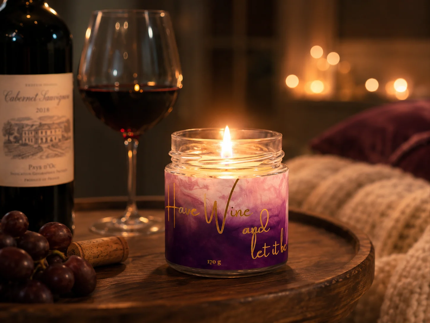 Lumanare parfumata Have wine and let it be