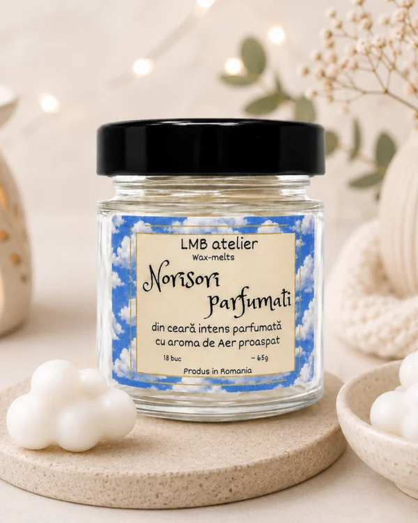 Wax Melts din Ceară de Soia – Norișori Parfumați Aer Proaspăt | 72h parfum