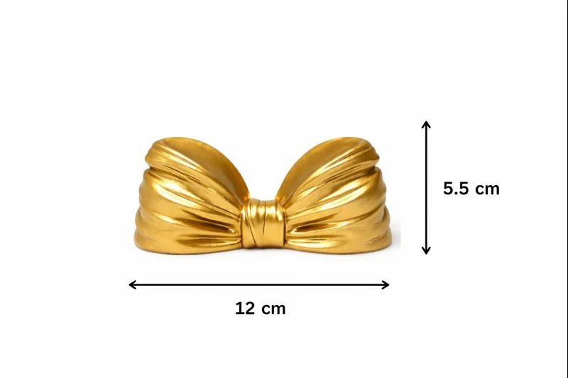 Suport lumânare tip fundiță – Auriu