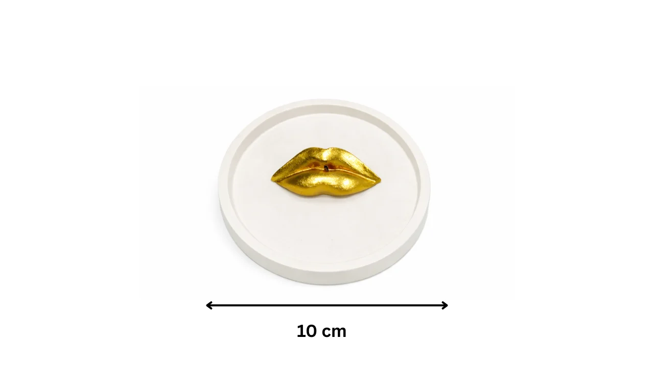 Suport pentru bețișoare parfumate „Golden Lips”