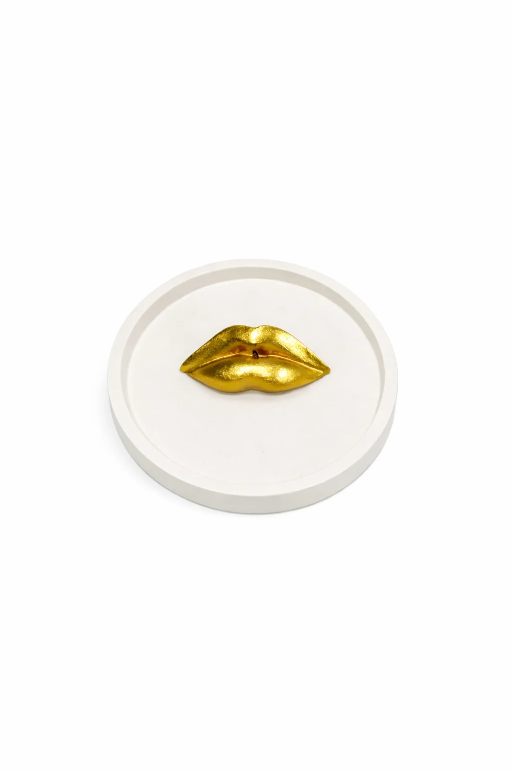 Suport pentru bețișoare parfumate „Golden Lips”